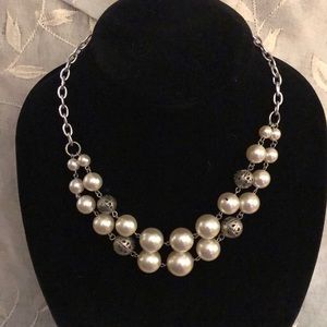 Pearl Double Strand Boho Necklace